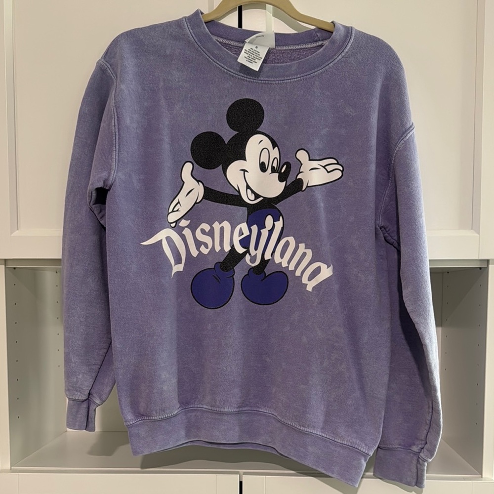 Disneyland Purple Mickey Mouse Sweatshirt